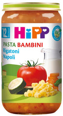 Hipp Bio-menuer fra 12. Luna Pasta Bambini, Rigatoni Napoli, 250G, pakke med 6 (6X250G) Mor og barn Naty Shop Standardtitel