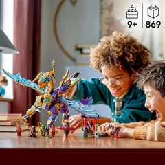 LEGO NINJAGO Lightbow Dragon - legetøj med 8 minifigurer og et Spinjitzu hjul - interaktiv ninja byggelegetøj til drenge og piger over 9 år - gaveide til fans 71836 Byggesæt Besuche den LEGO-Store