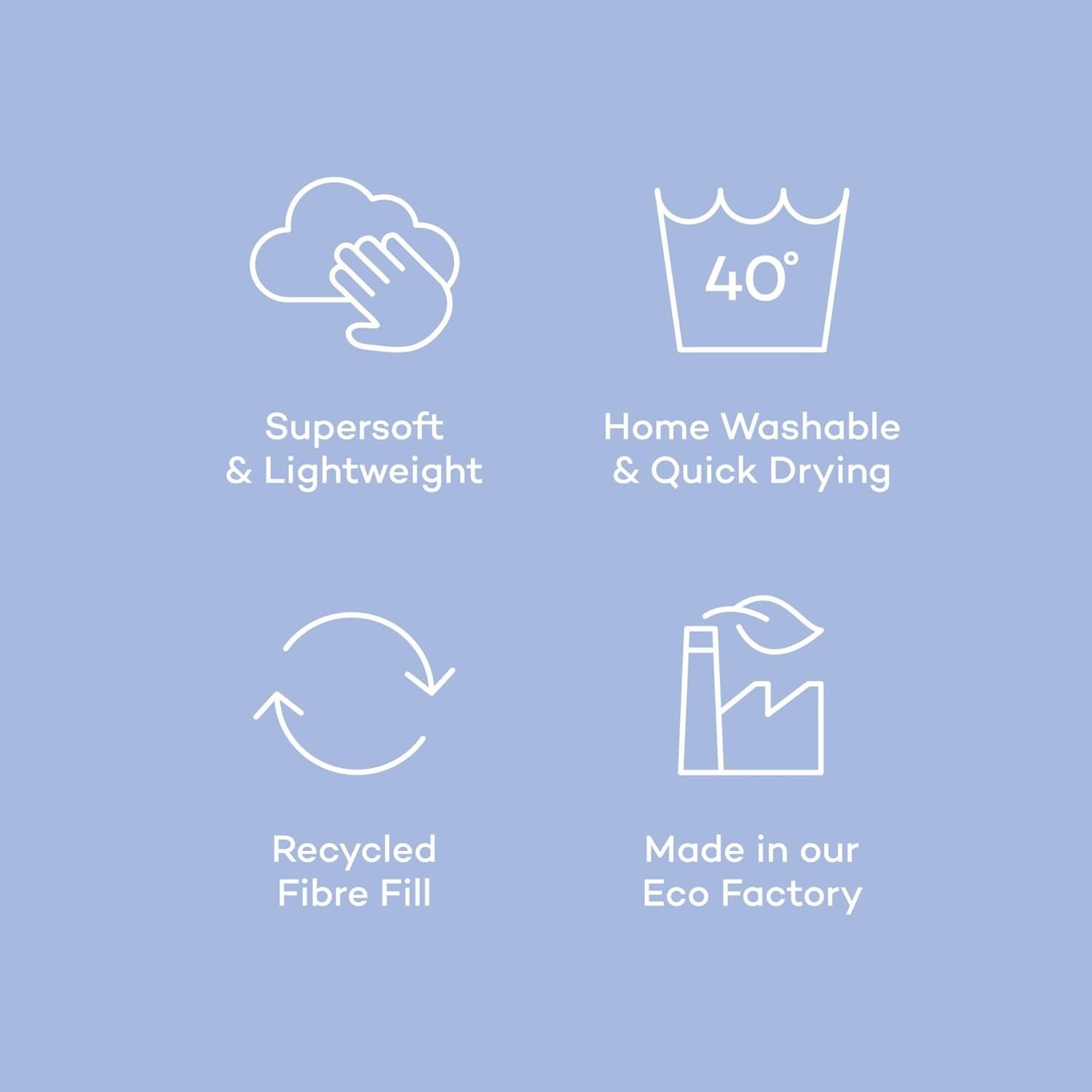 Night Lark Betrækløs Dyne Super King 6 Tog Forår Sommer - Blue Garden Super blød dyne Letvægts maskinvaskbar Hurtigtørrende dynebetræk Alt-i-én vendbare dyner & dyner Naty Shop