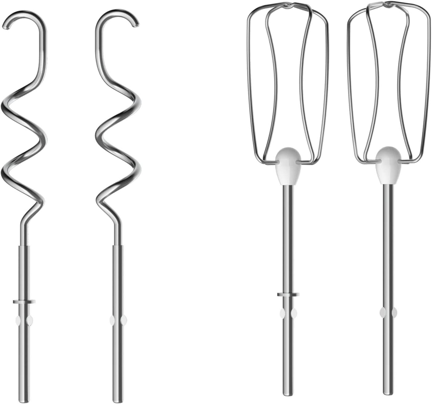 Tefal HT650E Power Mix Silence Håndmixer | 600 Watt | Variabel hastighedsregulator | Turbo-Und Auswurf-Funktion | Extreme Leisure Engine | Inkl. 2 Rührbesen Und 2 Knethaken | Wheat Kitchen Naty Shop