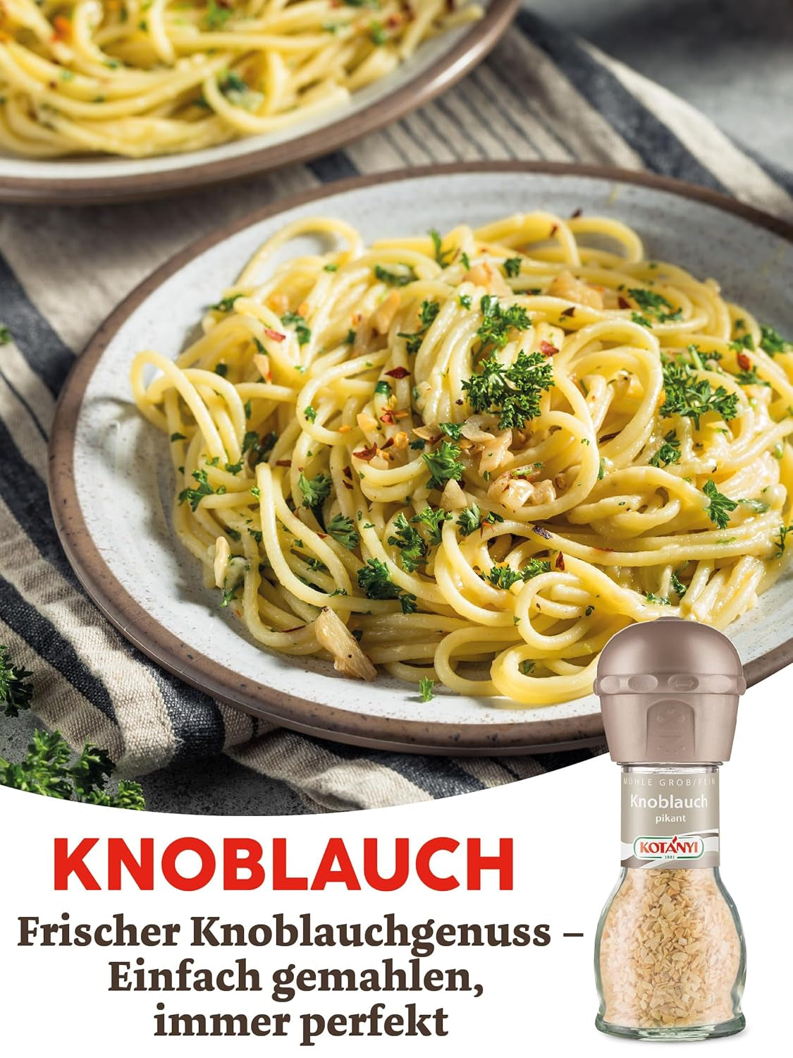 Kotanyi Knoblauch Mühle, krydret (1 x 48 g)