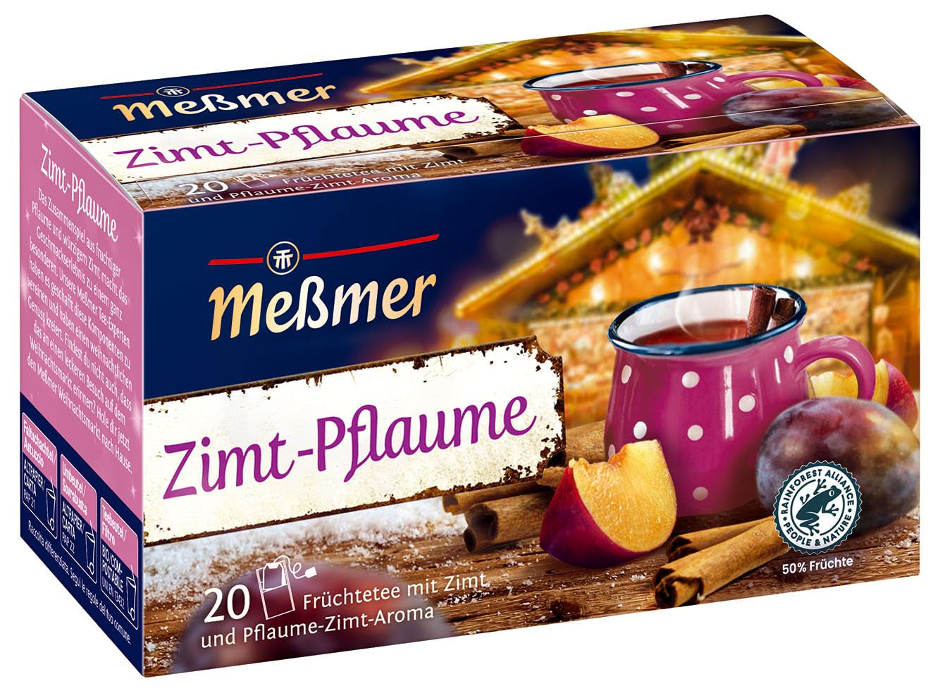 Meßmer Mere confiate | Ceai de fructe cu aromă de mere caramelizate | 20 pliculețe de ceai | Aromat și fructat