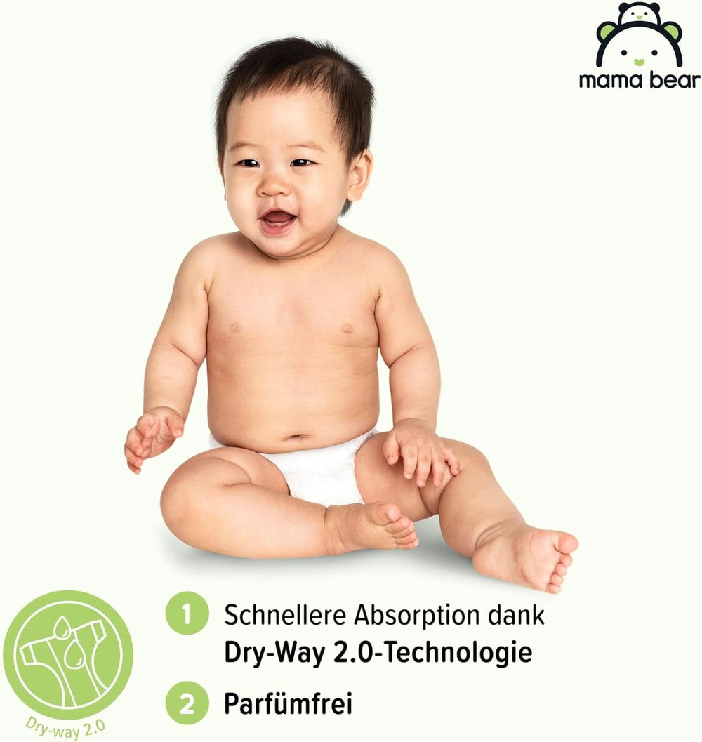 Bleer Mama Bear Disney Ultra Dry str. 4 (8-14 kg), hvid, 84 stk (1 pakke) Naty Shop