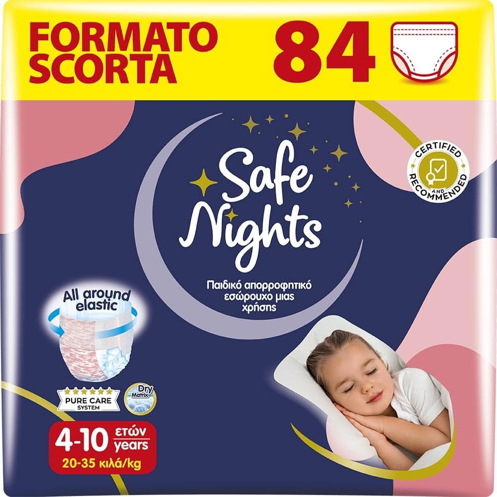 Safe Nights Boy, bleer til natten, forskellige størrelser Mother and Child Naty Shop Girls str. M (84 stk.)