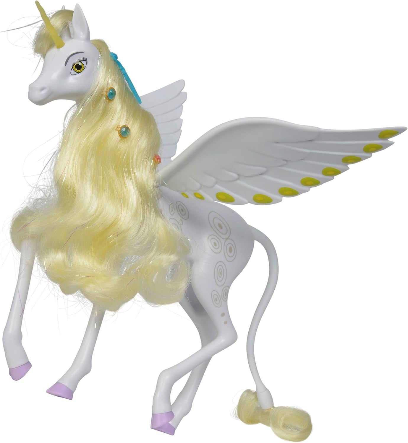 Simba 109480093 - Mia and Me Unicorn Onchao, Med bevægelige vinger, hårspænder, stylingbørste, legehest, pony, Centopia, fra 3 år, pink Naty Shop Dolls