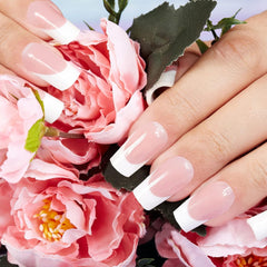 360 de bucăți de unghii adezive pentru unghii artificiale, cu cutie de depozitare și pilă de unghii (dreptunghiulară)