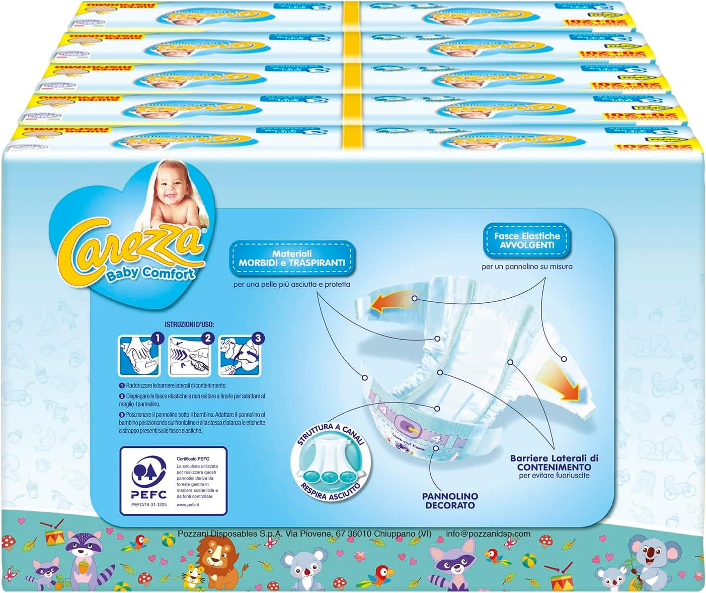 Bleer Baby Comfort Midi | Størrelse 3 (4-9 kg) | 160 bleer