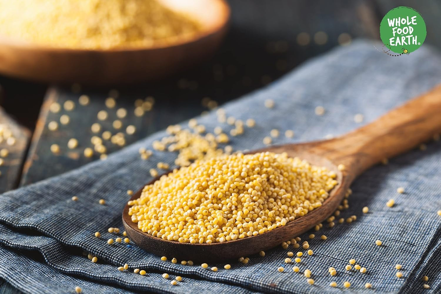 Jord fuldkornshirse - ikke-GMO - naturlig - vegansk - mælkefri - uden tilsat sukker - 1 kg