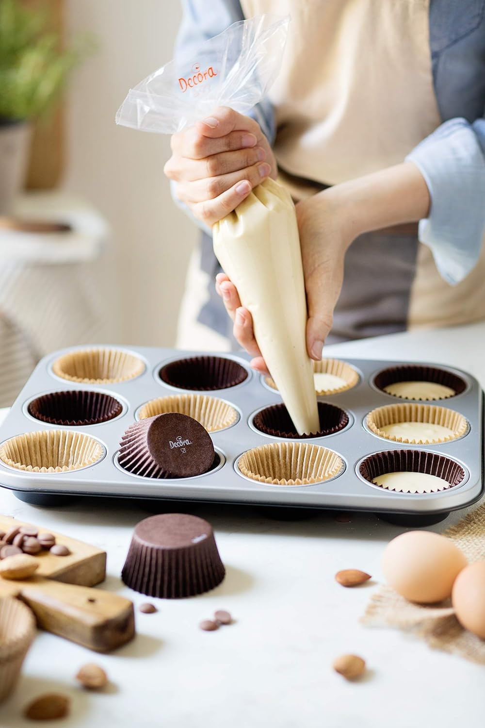 0062750 bradepande til 12 muffins Forme og plader til bagning Naty Shop