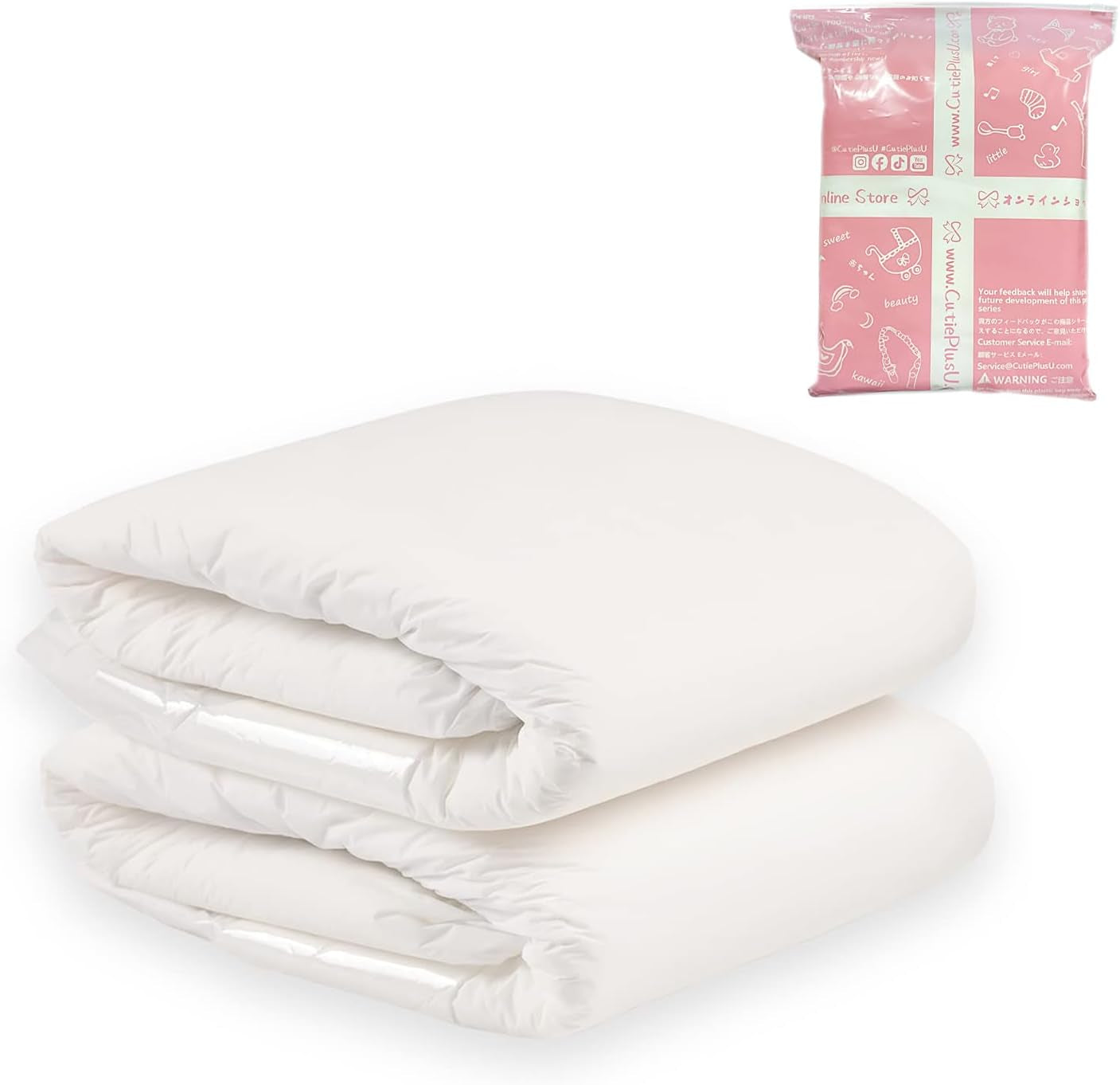 CutiePlusU voksenbleer, tør overflade, maksimal absorptionsevne natten over, engangsinkontinensble - blå, lyserød, hvid, 3-pak (medium 71-96 cm)