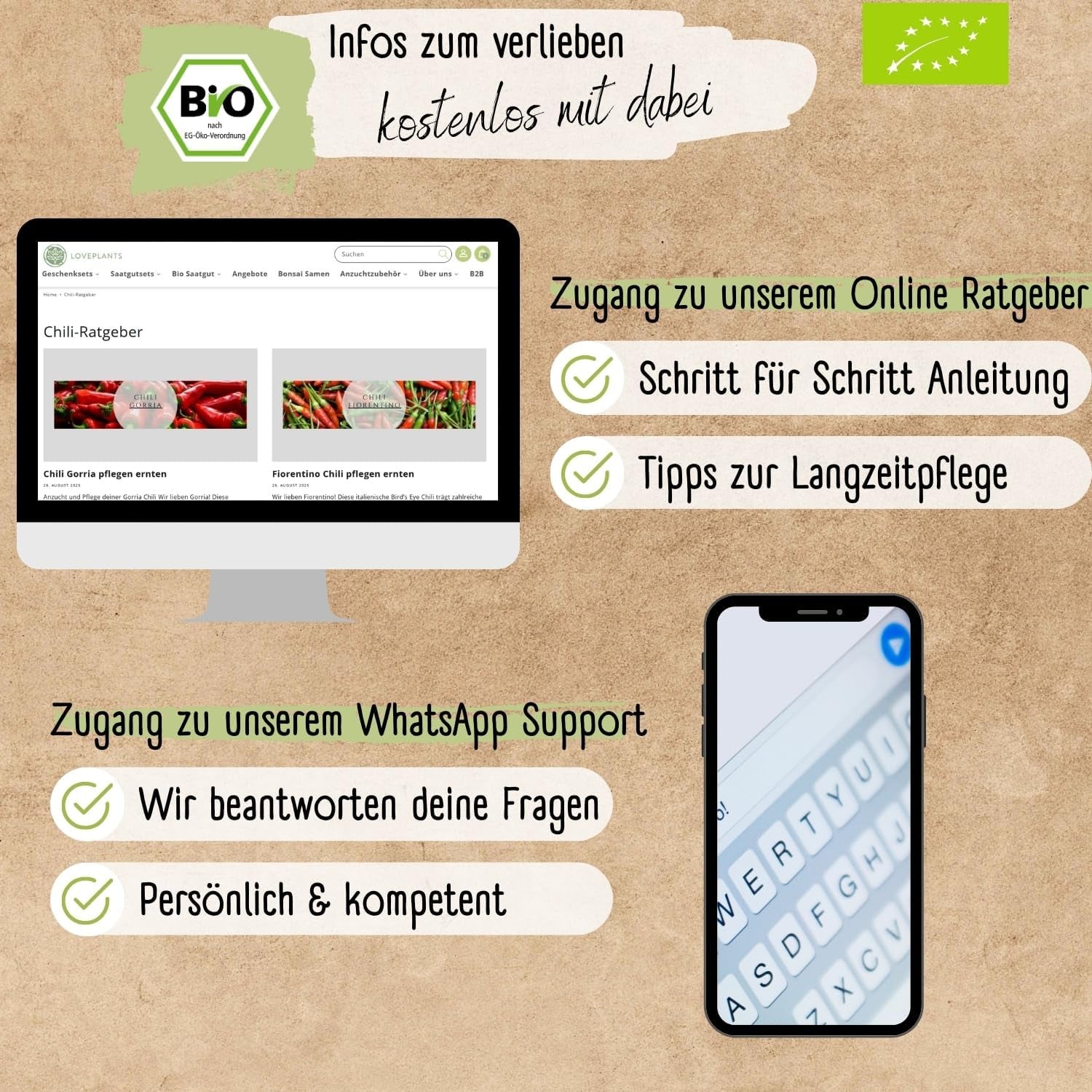 Økologisk chilifrøsæt - 6 økologiske chilifrø, mild til ekstremt krydret, gratis bestøvet kvalitet | fra krydret Habanero til farverige og traditionelle chilisorter – Pepperoni Seeds