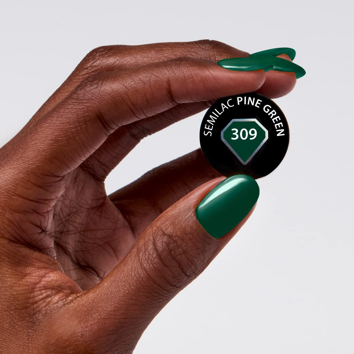 UV-neglelak Semilac Hybrid 309 Pine Green 7ml Festive Wonder Colors Collection