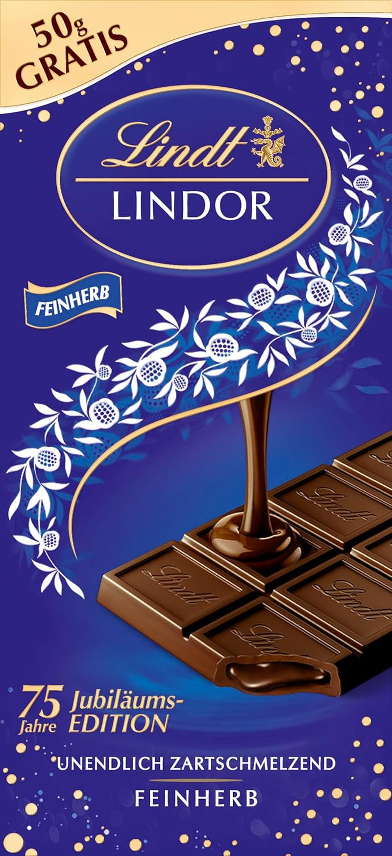 Lindt Chokolade | LINDOR poser til cheesecake | 137g | 10 mælkechokoladekugler med ostekagefyld, der smelter i munden | Chokolade gave