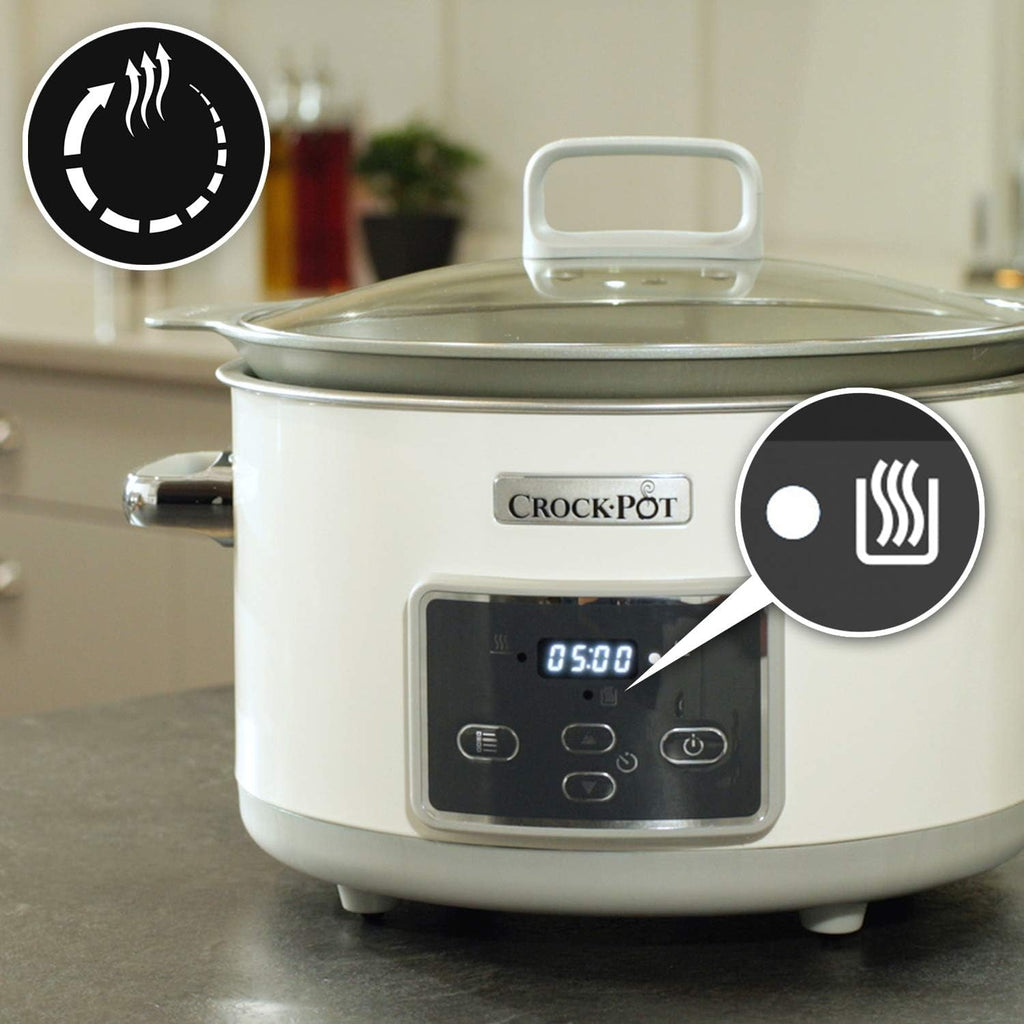 Crock-Pot Digital Slow Cooker Saute Slow Cooker cu Duraceramic 5 litri, CSC026X Slow Cooker Naty Shop