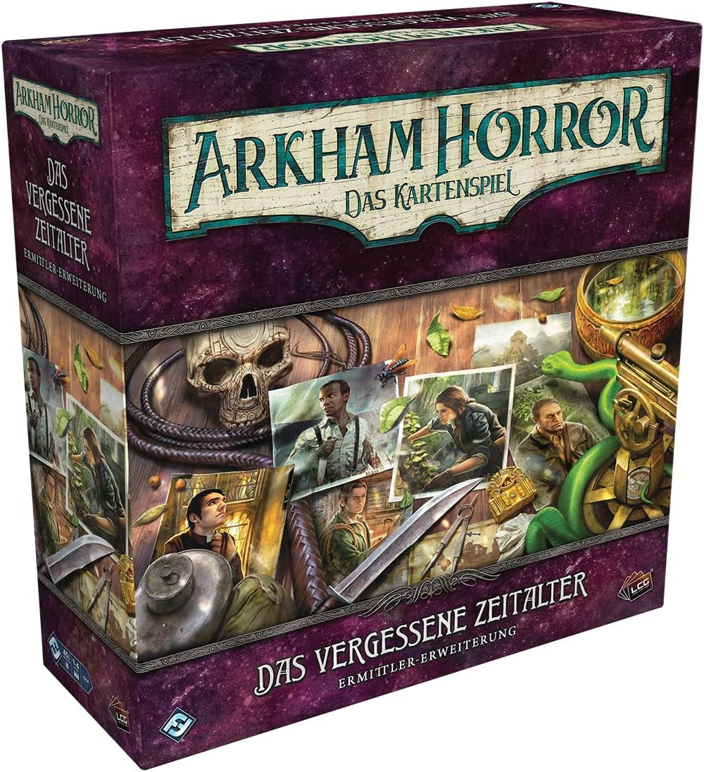 Fantasy Flight Games, Arkham Horror: LCG, Core Game, Expert Game, Card Game, 1-4 spillere, i alderen 14+, 45+ minutter, tysk, flerfarvet, farverigt