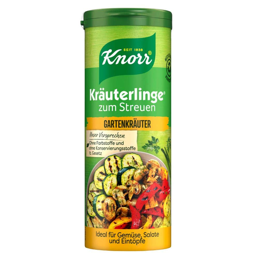 Knorr Kräuterlinge Italienische Kräuter Würzmischung zum Streuen für Pasta, Gemüse eller enen Salat 60 g