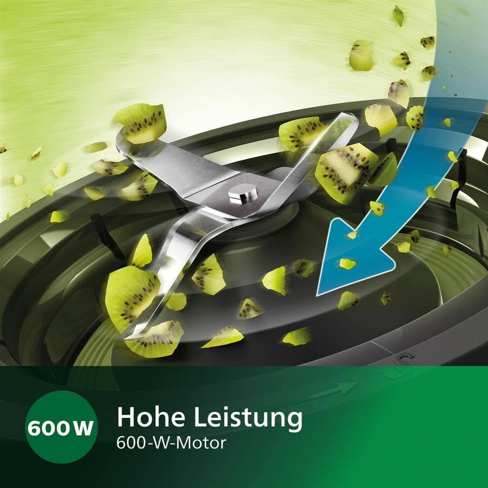 Philips Standmixer Og Smoothie Maker – 600W, 2-Liter-Becher, Homeid-App, 2 Geschwindigkeitsstufen + Impulsfunktion, Problend, Ice-Crush-Funktion (HR2291/41) Køkken Naty Shop