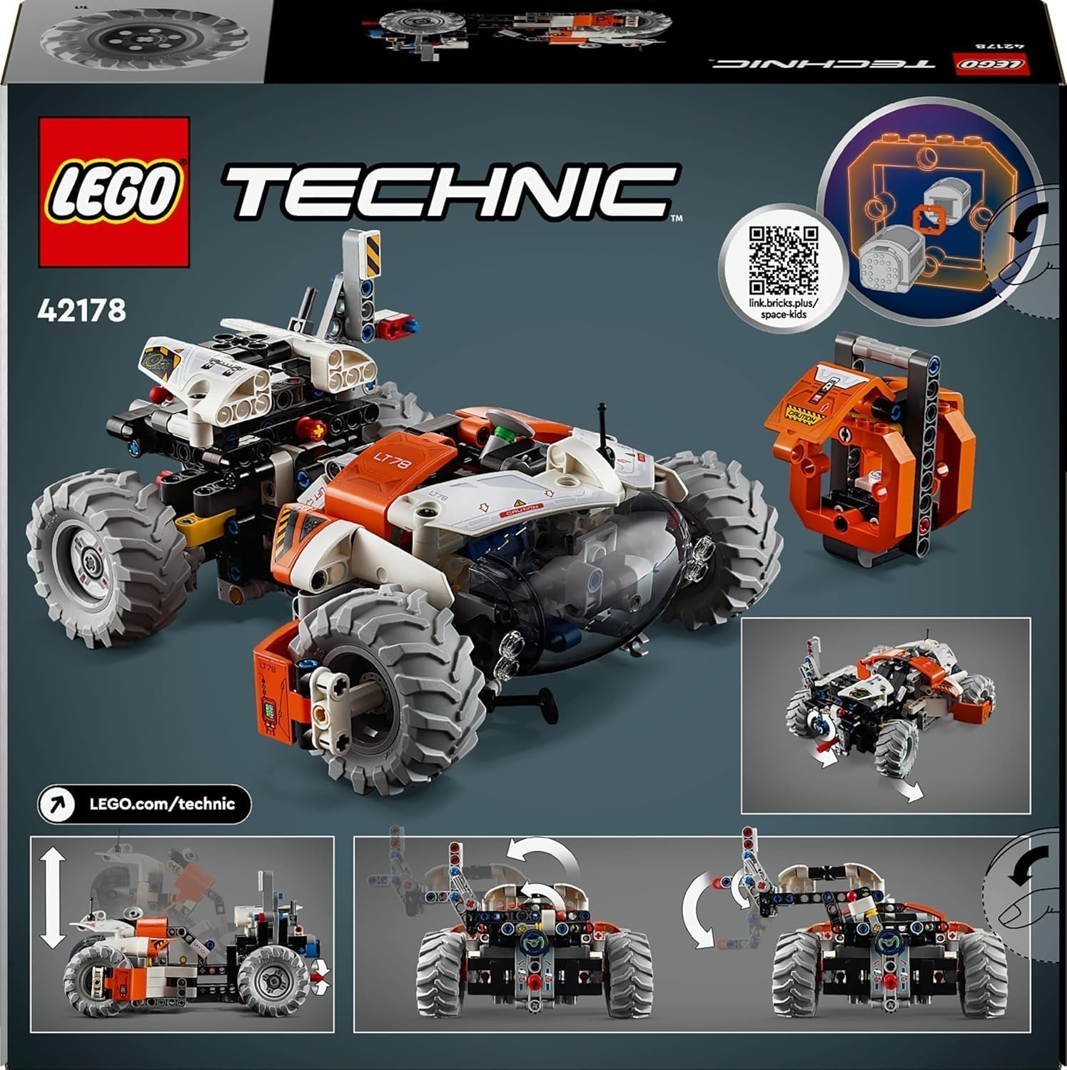 LEGO Technic LT78 rumtransportkøretøj, rumbyggesæt til udforskningsture og rumeventyr, fantasifuld legeoplevelse for drenge og piger, gave til børn over 8 år 42178 byggesæt Besuche den LEGO-Store