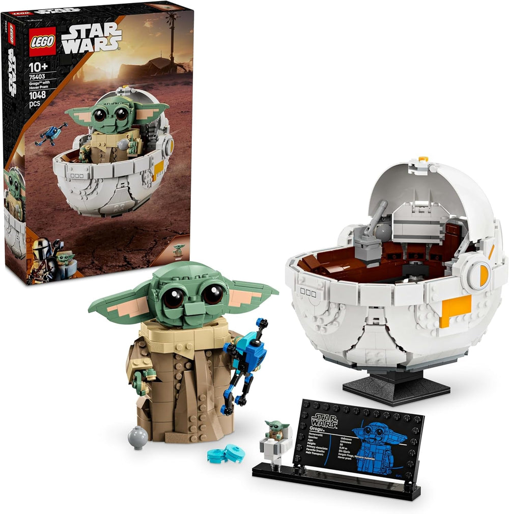 LEGO Star Wars 75403 Grogu i sin Mandalorian Repulsor-vugge - Samleminifigur - Model til at bygge, lege og vise - Boligdekorationer - Gave til drenge og piger i alderen 10+ Byggesæt Besuche den LEGO-Store Standardtitel