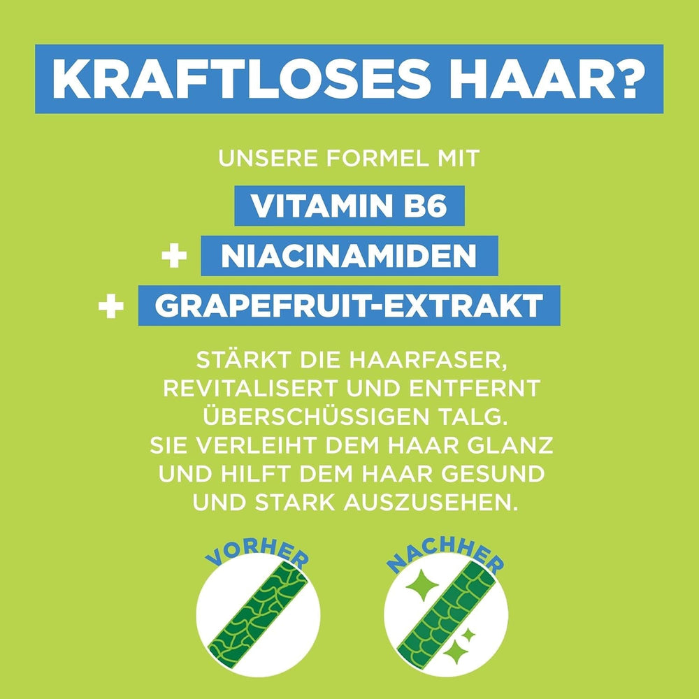 Garnier Fructis Strength And Shine Forstærkende shampoo med grapefrugtekstrakt XXL, 1 liter Garnier bruser og bad