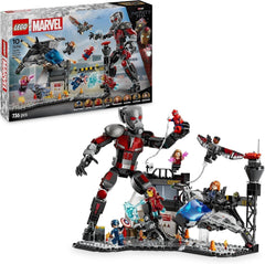 LEGO Marvel Captain America: Civil War Action Duel - Superhelte-legesæt med 8 minifigurer - Bygge- og legesæt til legetøjsfly - Gave til drenge og piger 76314 Byggesæt Besuche den LEGO-Store standardtitel