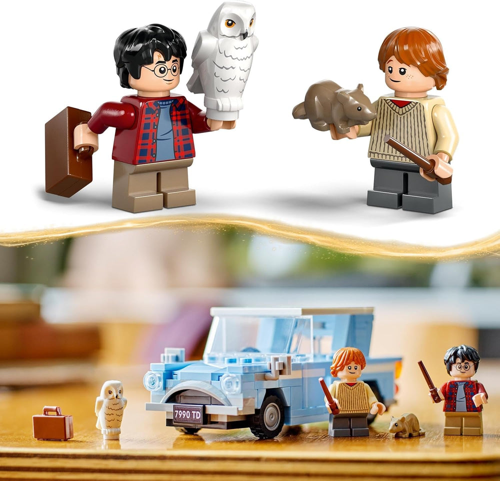 LEGO Harry Potter Flying Ford England Byggelegetøjsbil til børn Gave til drenge, piger og alle fans fra 7 år Sæt med 2 minifigurer inklusive Ron Weasley Rollespil 76424 Byggesæt Besuche den LEGO-Store