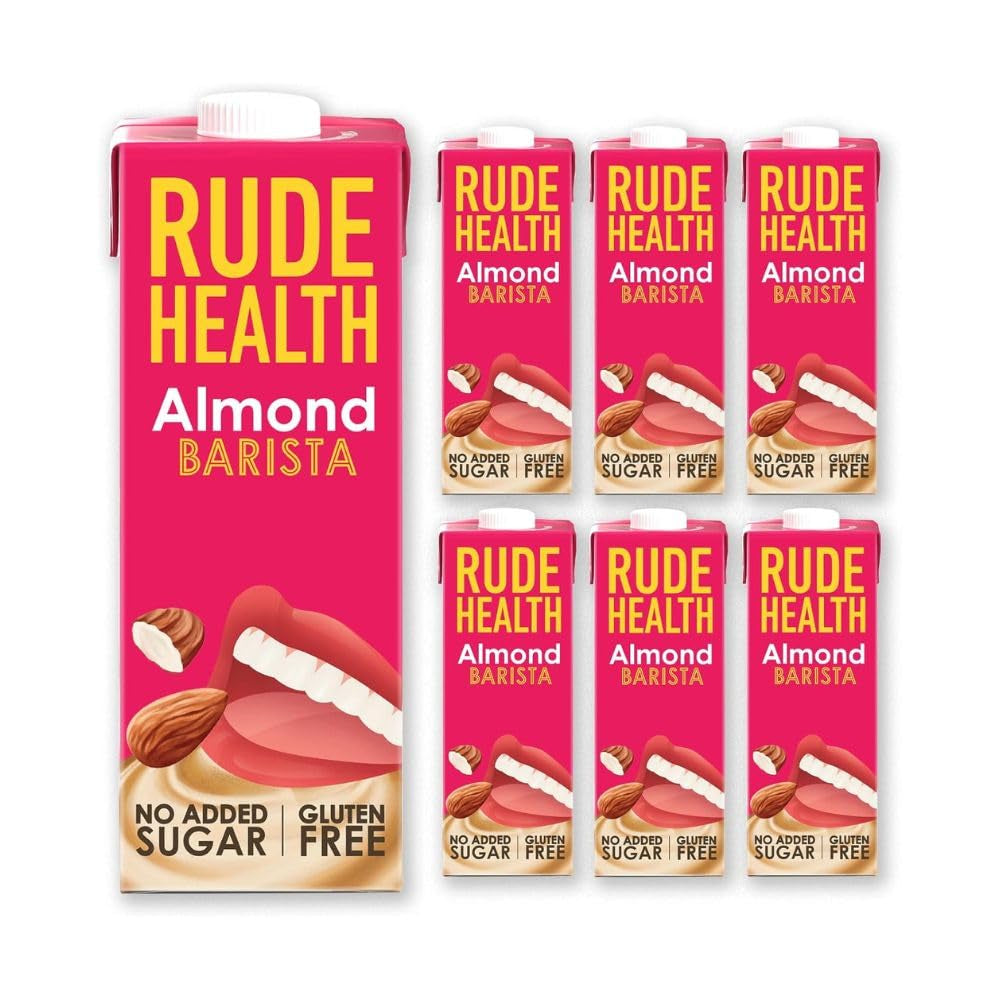 Rude Health 6 x 1 Liter Bio-Cashew-Drik, 100% naturlig Bio-Getränk, glutenfrei, ungesüßt, præisgekrönt, gesund & vegansk, 100% genanvendt Verpackung
