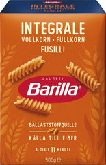 Barilla Pasta Integrale Fusilli – Semolina pasta med naturlige fibre, 500 g