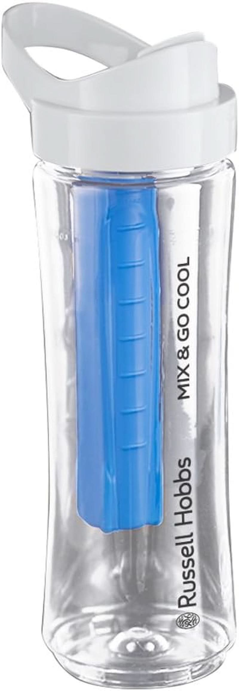 Russell Hobbs Mixer - Standmixer & Smoothie Maker to Go [23.500 U/Min Power-Motor] Inkl. 1X Mixbehälter 600Ml (Bpa-Frei, Spülmaschinen- & Bruchfest Inkl. Deckel) Zerkleinerer, Edelstahl, 23472-56 Kitchen Naty Shop Zusatzflasche Mit Kühlakku