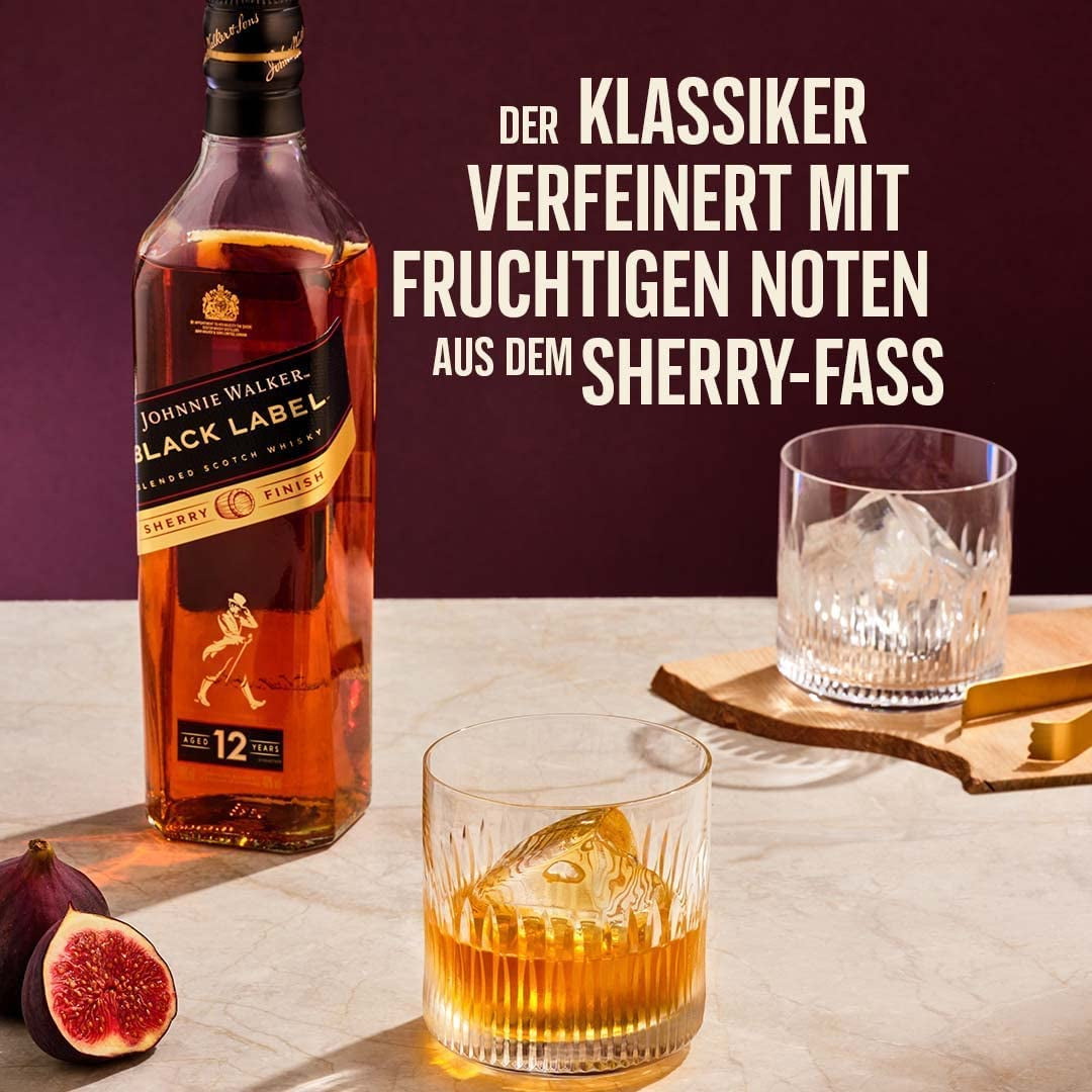 LINDOR chokoladekugler med hasselnødder, 1 kg pose + Johnnie Walker sherryfade 0,7 liter