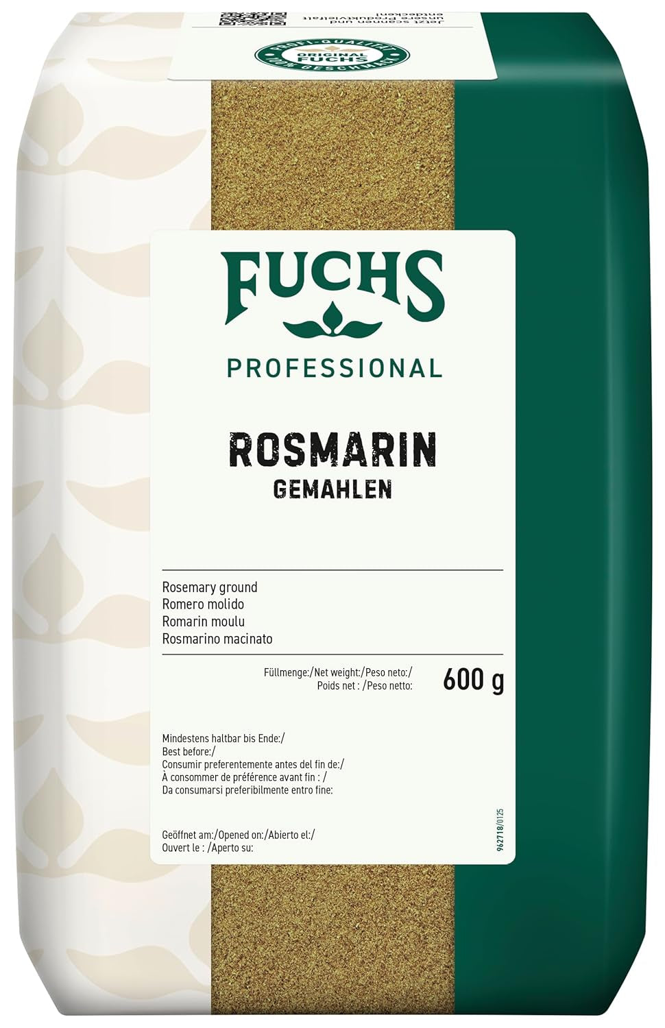 - Rosemary gemahlen | Für Rosmarin-Kartoffeln og Lamm-Gerichte | Profi-Qualität für Großverbraucher | 0,6 kg im genanvendelig taske