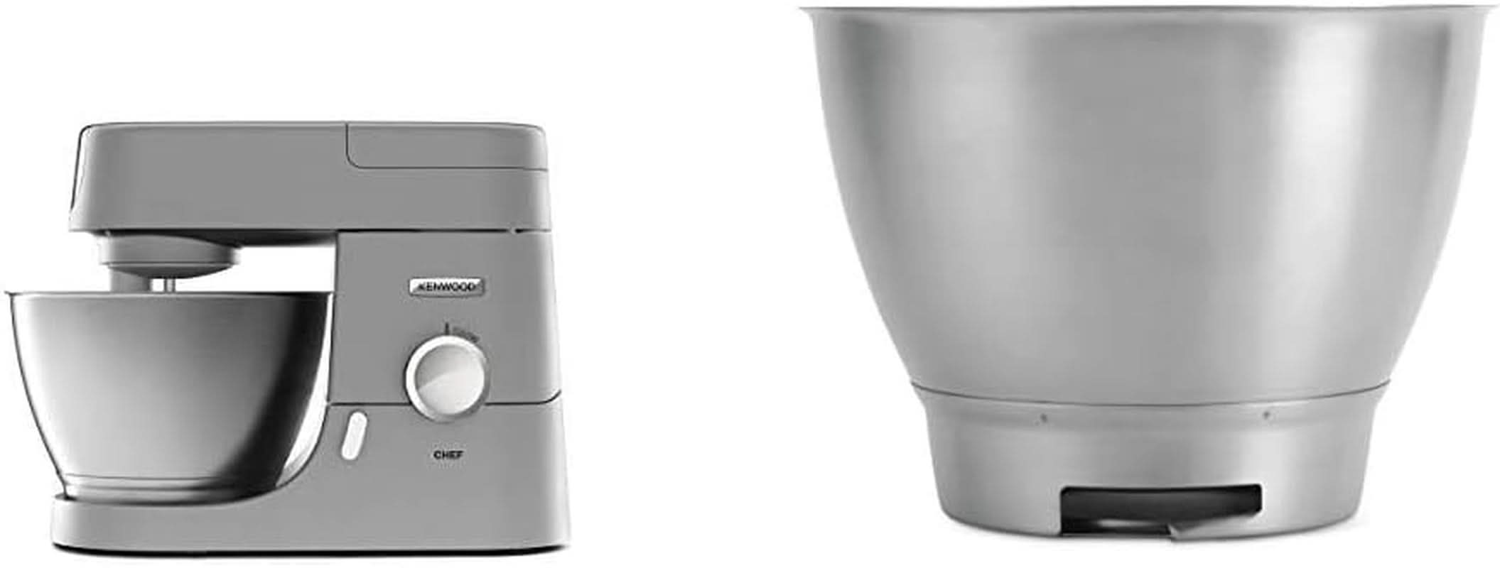 Kenwood Chef KVC3110S Foodprocessor, 4,6L røreskål i rustfrit stål Mor & Baby Naty Shop Chef 4,6L 1000W røreskålpakke