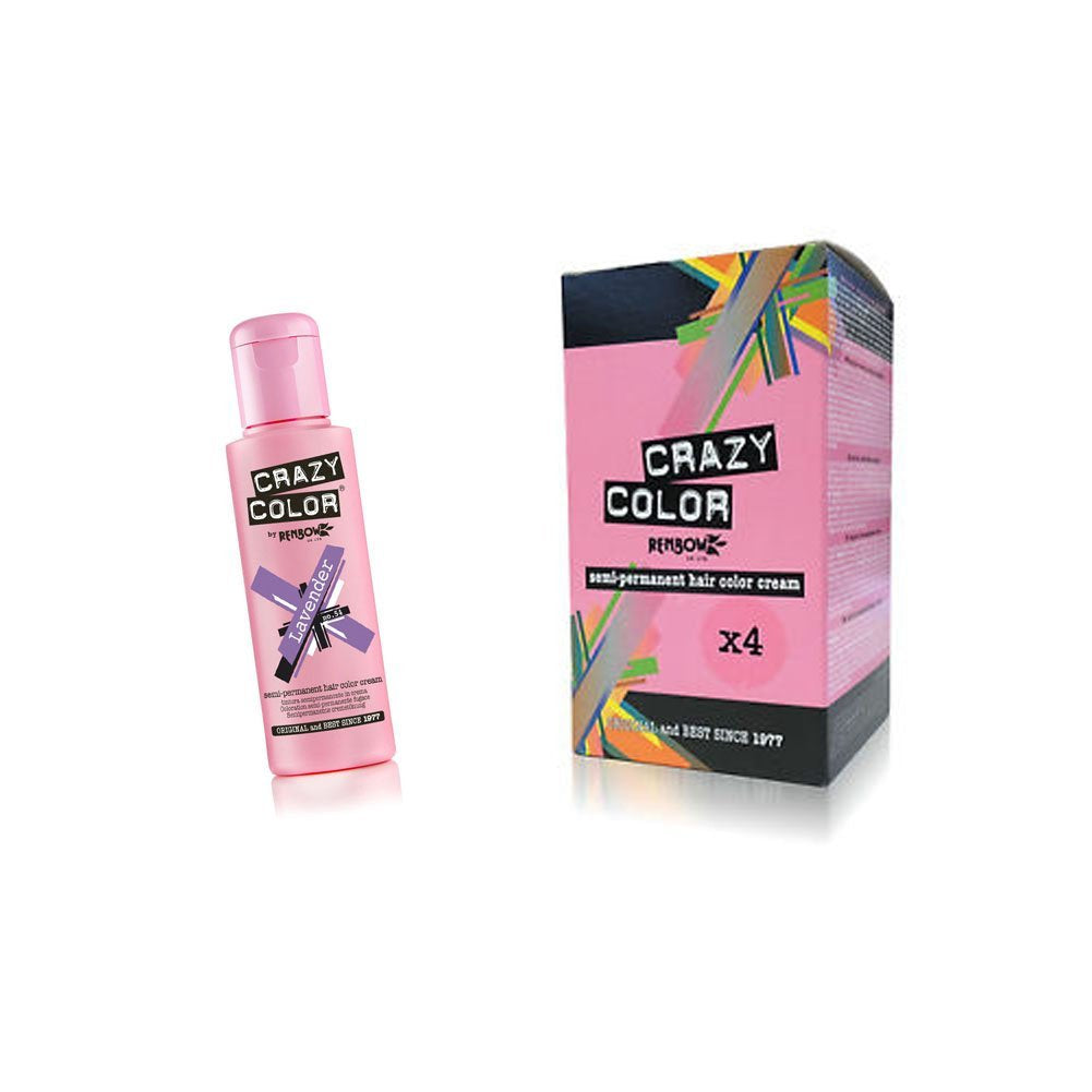 Renbow Semi-Permanent Hair Colour Vopsea portocalie 60-100 ml, 1 pachet (1 x 115 g) Vopsea pentru par Naty Shop Lavanda 400 Ml (1 pachet)