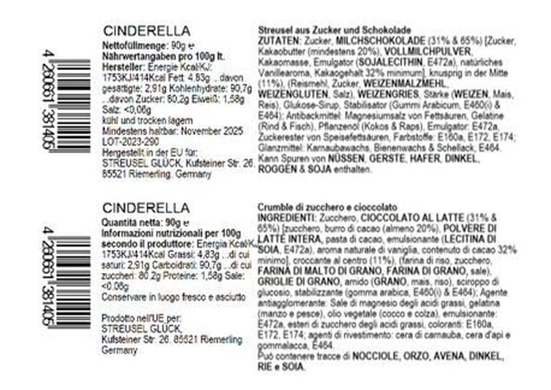 Sprinkles Cenușăreasa, aurul alb de Crăciun, 90 grame Naty Shop