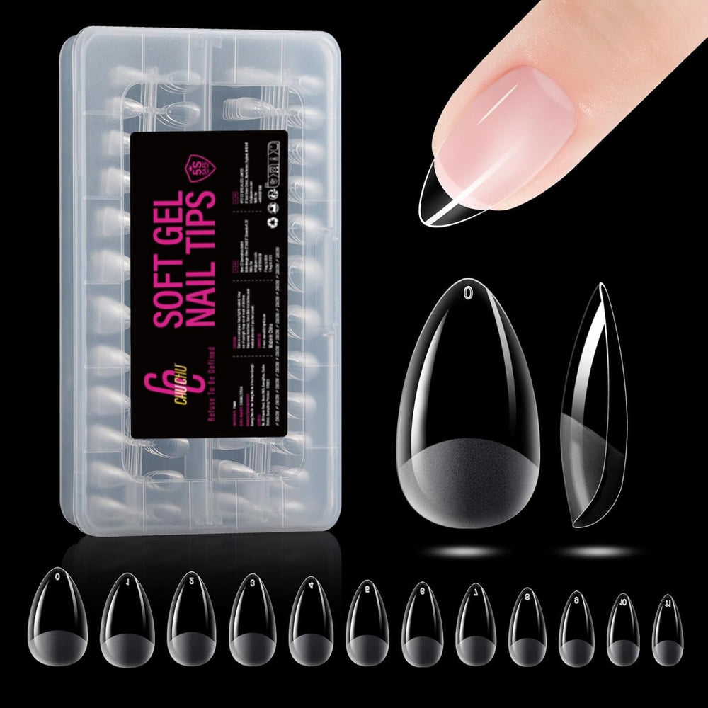 504 bucăți Tipuri de unghii Gel Ballerina Medium: Tipuri de unghii pentru unghii cu gel Unghii false din PMMA Extensii de unghii, unghii artificiale, 12 mărimi