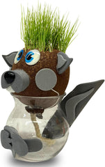 Bada Bing Graskopf 4er Sæt inkl. Wasserbehälter Waldtiere DIY Tiere – Rasenkopf Tierkopf mit Rasensamen – Experiment für Kinder – Spaß mit Lerneffekt – Geschenk Mitbringsel Kindergeburtstag Mitgebsel