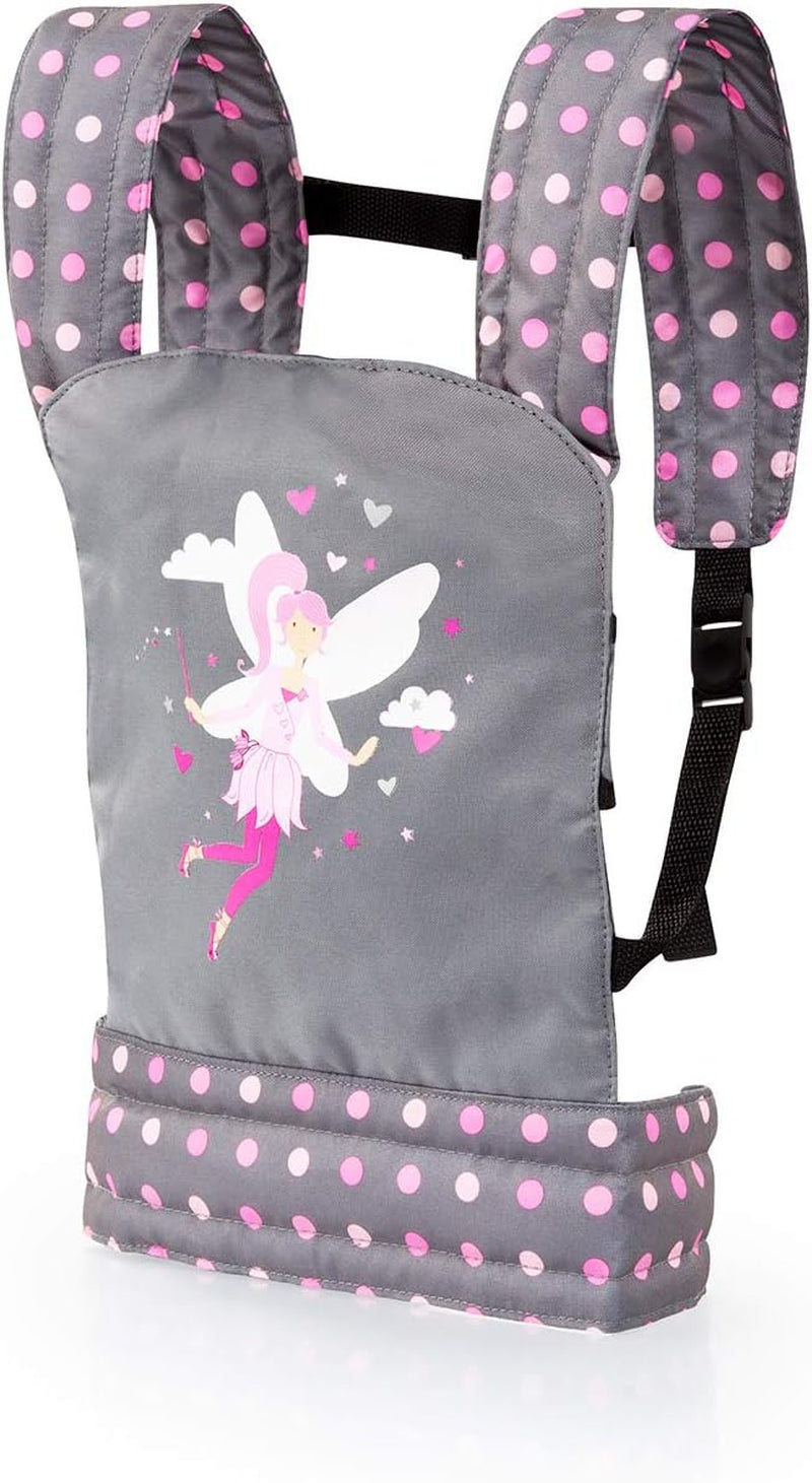Bayer Design 62260AA Puppentrage EasyCarry, gepolstert, verstellbare Riemen, hinten og vorne tragbar, for Puppen og Plüschtiere