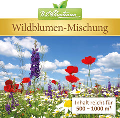 Wild Flower Mix NL Chrestensen | 5L spand til 500-1000 m² | Hårdføre flerårige blomsterfrø | Vildblomsteng til bier og sommerfugle | Til have, eng