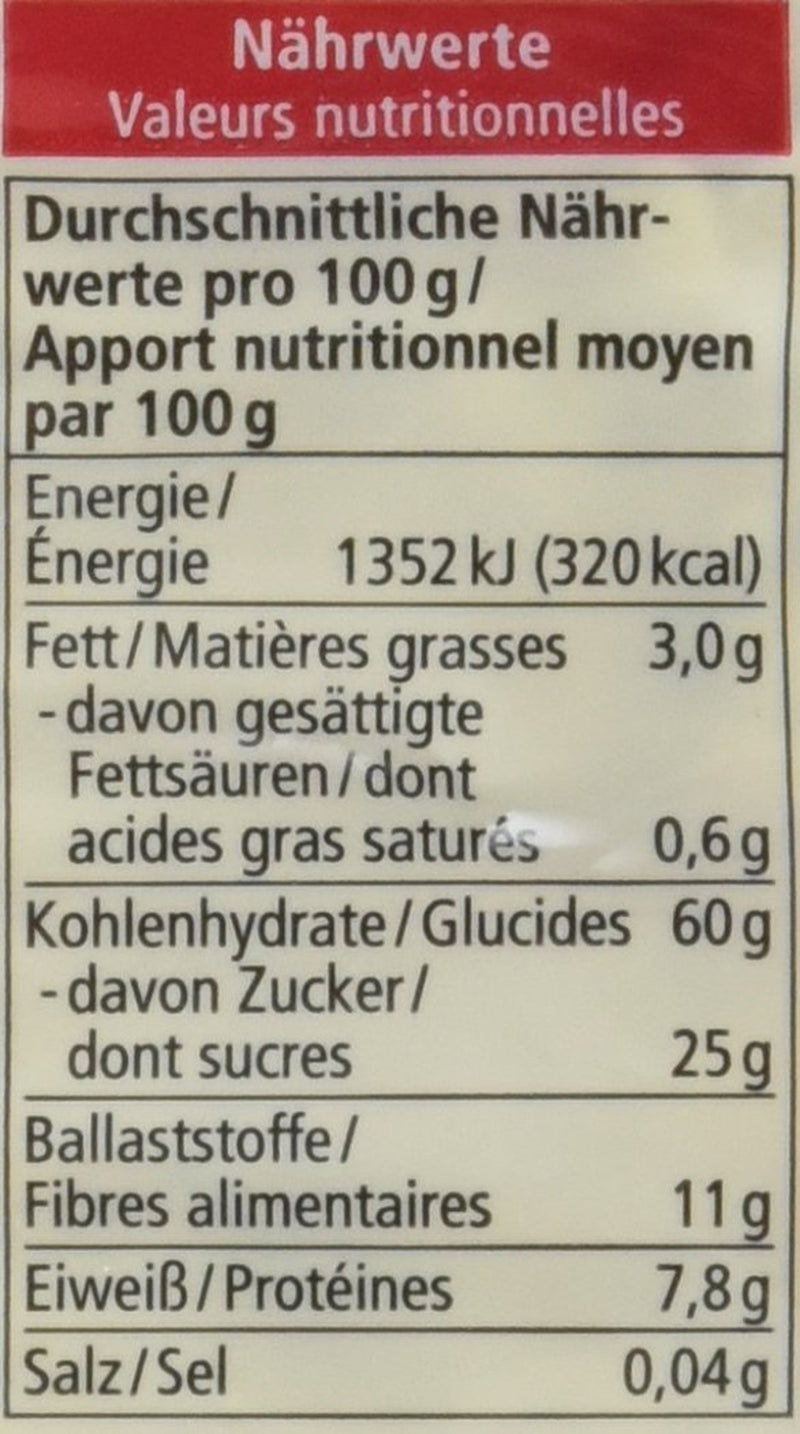 Müsli med økologiske frugter, 750g