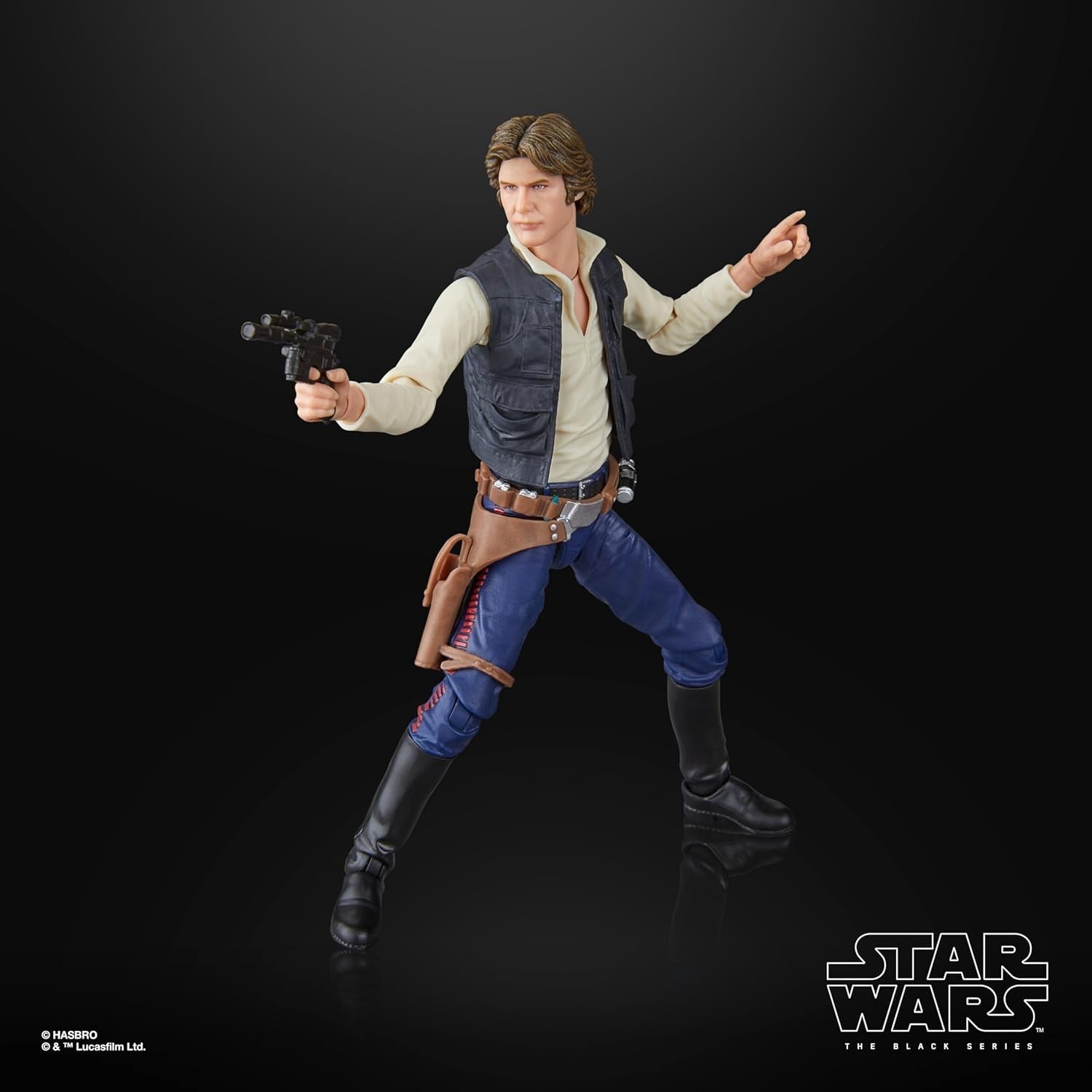 Star Wars The Black Series Han Solo, Star Wars: A Hope Premium Collectible Action Figur (15 cm) Actionfigurer Naty Shop