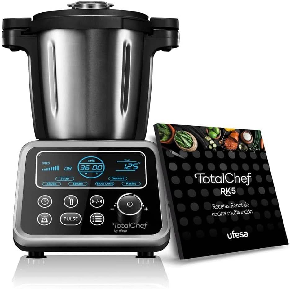 Ufesa Totalchef RK7, multifunktionel foodprocessor med kogefunktion, WLAN, 30 funktioner Naty Shop Totalchef Rk5