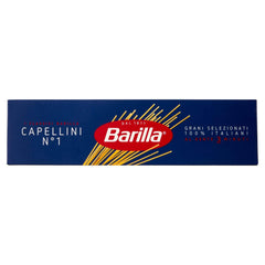 Pasta Barilla Classic Capellini Nr. 1, lavet af højkvalitets durumhvede, altid al dente, 500g