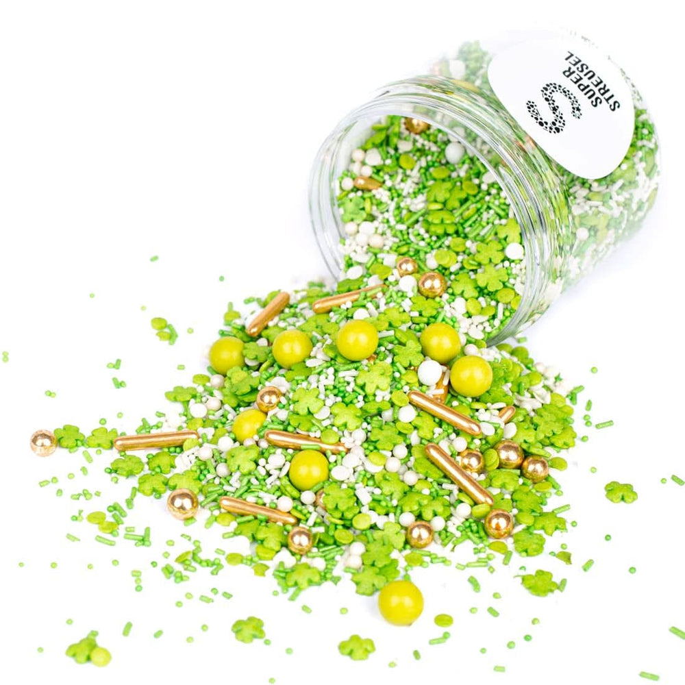 Super Streusel, Lucky Charms, Sprinkles de zahăr verde, 90 grame Sprinkles Naty Shop 90 grame