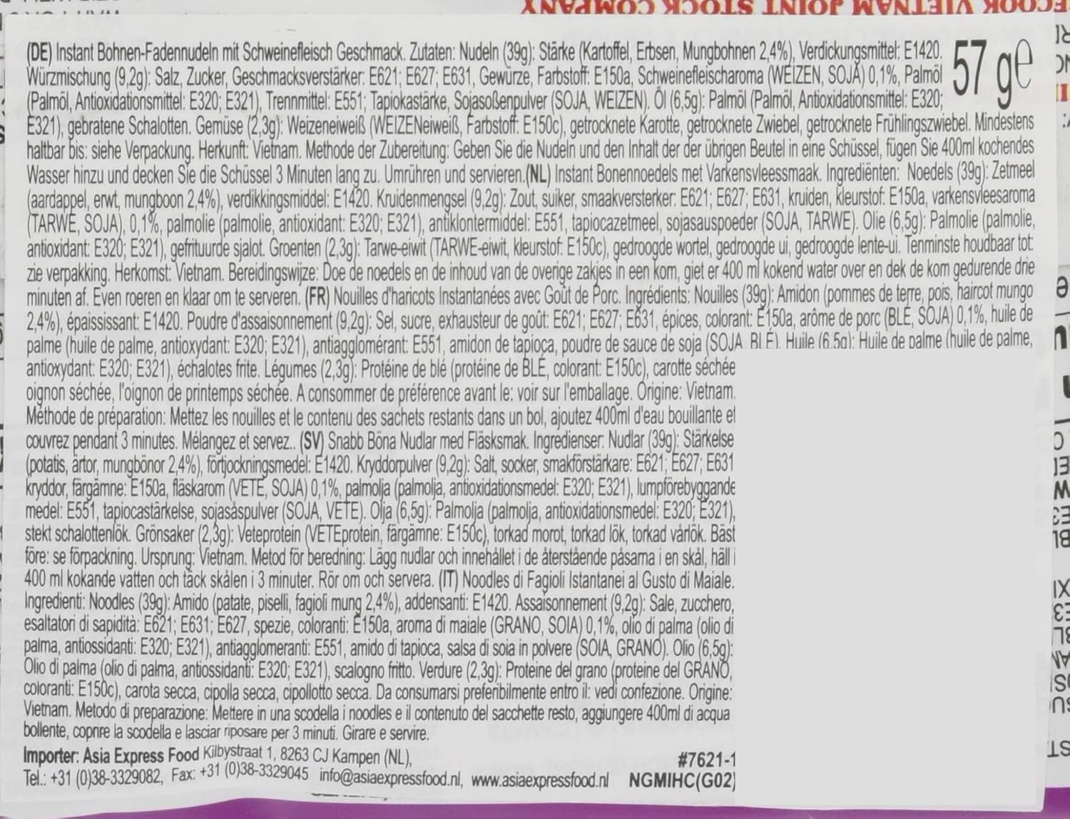 - GD Glass instant nudler med svinekød - (1 x 57 g)