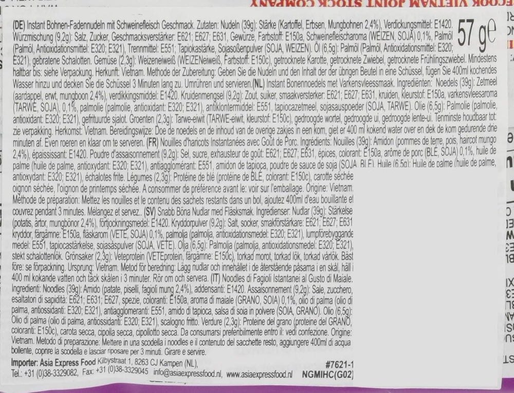 - GD Glass instant nudler med svinekød - (1 x 57 g)