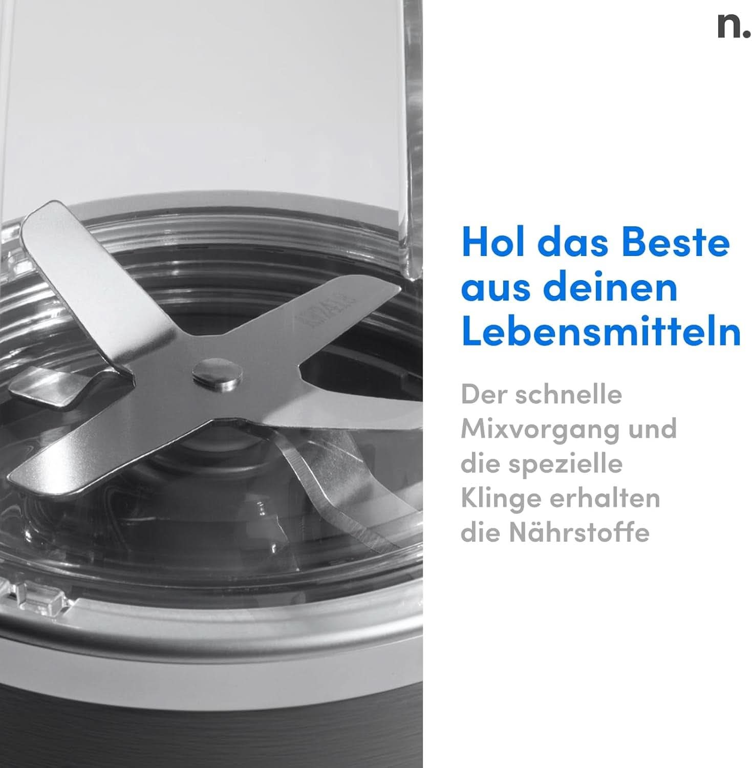 Nutribullet Original, Elektrischer Mixer, Zerkleinerer, Smoothiemixer, Smoothie Maker, 600 W Leistung, Einfach Und Schnell in Der Anvendung, Kompakt, Leicht Zu Reinigen, NB603DG Kitchen Naty Shop