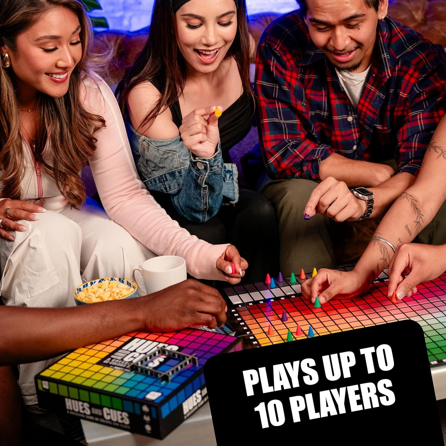 Hues and Cues – Joc de societate pentru seri de jocuri în familie – Joc de petrecere – The OP – Pentru 3-10 jucători – Versiune în limba engleză