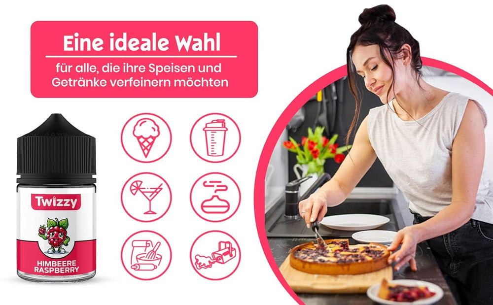 Twizzy, intens hindbærsmag, 60 milliliter Arome Naty Shop