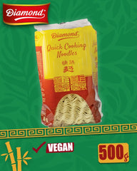 DIAMOND instant ægfri nudler, instant hvedemel wok nudler og tilbehør - 1 x 500 g