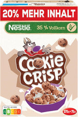 Nestlé Cookie Crisp (+20%), fuldkorns-morgenmadskiks til børn, pakke med 1 (1x450 g)